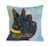 One Bella Casa Scottish Terrier 1 Pillow, 16 by 16-Inch