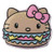 Hello Kitty Kawaii Burger Orange Sours Candy in Collectible Sanrio Tin