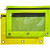 3 Ring Binder Pencil Pouches,2 Pack Pencil Pouch with Zipper-Pencil Case with Double Pocket and Mesh Window -Green/Yellow-