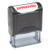 Self Inking Rubber Stamp, Refillable Red Ink Preinstalled - -9/16" x 1-1/2"- -Approved-