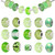 Jmzothie Assorted European Large Hole Beads?Metal Spacer Beads for DIY Crafts Bracelets Necklaces Jewelry Making -Green-
