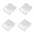 ZZHXSM 4Pcs Dustproof Safety Push Button Switch Protective Cover Guard Plastic Protector Transparent for 16mm Push Button Switch
