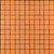 1"x1" Orange Matte Finished Glass Mosaic Tile -Sample Swatch- 5"x4"-