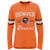 Outerstuff NFL Denver Broncos Youth Boys Team Captain Long Sleeve Slub Tee Orange, Youth Medium-10-12-
