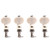 Healifty 4pcs Ukulele Guitar String Tuning Pegs Tuner Machine Heads Knobs Tuning Keys for Acoustic Electric Guitar -White-