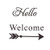 ADECNS 2 Sheets Hello and Welcome Wall Decals Vinyl Quote Art Home Decor for Door Decal ADECNS 2 Sheets Hello and Welcome Wall Decals Vinyl Quote Art Home Decor for Door Decal