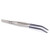 DDP 6.5" Rubber Tipped TWEEZER Bent TIP Slide Locking Button Lock Non MARRING PVC Tips