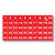Consecutive Number Vinyl Stickers  1 to 50, 1-inch, 1 Set  Red Self Adhesive Premium Decal. Ideal for Inventory, Storage, Organizing, Boxes, Bins, Toolbox, Lockers and More. Indoor  and  Outdoor