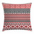 Lunarable Aztec Throw Pillow Cushion Cover, Authentic Mexican Motifs Geometrical and Floral Elements Inca Aztec Folkloric, Decorative Square Accent Pillow Case, 20" X 20", Red Black
