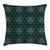 Ambesonne Brown and Blue Throw Pillow Cushion Cover, Abstract Vintage Floral Design Damask Pattern Ornate Grungy Swirls, Decorative Square Accent Pillow Case, 18" X 18", Blue Brown
