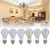 Yencoly Bulb Light, E27 12V 3W/4W/6W Cool/Warm White COB LED Filament Bulb 360 Degree Non-dimmable Light New Led String Lights Outdoor E27 Led Bulb Light-Cold-