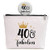 40th Birthday Gifts for Women, Queen 40 Years Old Gift for Wife Aunt Daughter Friend Sister Niece, 40th Fabulous, Makeup Bag