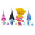 Set of 4- DreamWorks Trolls Small Town Collectible Figures Wave 6 -With Critters- - Poppy, Branch, Harper, DJ Suki