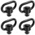 TPO QD Sling Swivel, 1.25" Heavy Duty Push Button Sling Swivels Quick Detach/Release -4PCS-