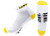 NCAA Iowa Hawkeyes Men's Heel Toe Quarter Socks, White/Gold