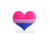 Fundraising For A Cause Bisexual Pride Heart Silicone Pin - Support LGBTQ Causes -1 Pin-