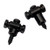 LoveinDIY Black GE19 Roller String Retainer Mounting Tree Guide Guitar Parts Accessory