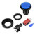 Dancal 100mm Spherical Dome LED Light Illuminated Push Button for Arcade Video Game Blue