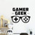 Video Game Wall Decals for Boys Room, Gamer Geek Letterings Wall Stickers Game Controller Wall Murals, Creative Gaming Wall Decor Posters for Game Room Playroom
