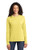 Port  and  Company Women's Long Sleeve 54 oz 100 percent Cotton T Shirt S Yellow