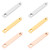 UNICRAFTALE About 6pcs 3 Colors Rectangle Hypoallergenic Charms Stainless Steel Pendants Blank Tag 3mm Small Hole Charms Rectangle with Heart Pendant for Jewelry Making