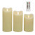 Flameless LED Candles Flickering pillar Candles Battery Operated Candles Unscented with Timer and Remote Set 5" 6" 7" Set of 3 Ivory Real Wax Pillar LED Candles with 10-key  Remote