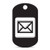 Mail Keychain GI Dog Tag Engraved icon Symbol 2 Blue
