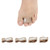 4 Pack Broken Toe Wraps Cushioned Bandages Hammer Toe Separator Splints Fabric Toe Splint Toe Cushioned Bandages Finger Protectors Straightener Hammer Toe Separators