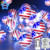 FastDeng Independence Day Patriotic Decor, American Flag String Lights for 4th of July, 10FT 40 LEDs, 8 Modes with Remote, Dimmable Star String Lights for Memorial Day Presidents Day