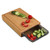 Wooden Cutting Board with Metal Tray | Chopping Container, Drawer | for Meat, Salad, Vegetables, Fruits, Bread, Cheese