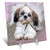 3dRose LLC Shih Tzu Puppy 6 by 6-Inch Desk Clock