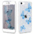 Wirvyuer Compatible with iPhone SE 2020 case,iPhone 7 Case,iPhone 8 Case,Bling Cute Glitter Blue Butterfly Case for Women Girls Soft TPU Bumper Silicone Transparent Shockproof Protective Cover,Clear