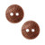 TierraCast Antiqued Copper Plated Pewter Round Leaf Print Button 17mm -2-