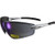 Global Vision Rocket Motorcycle Safety Sunglasses Silver Frames Blue Mirror Lens ANSI Z87.1 plus