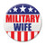 Beistle BT020 Patriotic"Military Wife" Cardstock Button, Multicolor