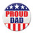 Beistle BT018 Patriotic"Proud Dad" Cardstock Button, Multicolor