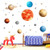 MASCARE Galaxy Planet Wall Decal Outer Space Galaxy Wall Sticker Removable Vinyl Mural Star Wall Art Decoration for Living Room/Baby Room/Kids' Bedroom/Nursery