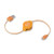 ReTrak Retractable Micro USB Cable, Orange -ETCABLEMICOR-