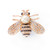 Woeoe Bee Crystal Brooches Pins Gold Insect Themed Brooch Pins Animal Rhinestone Pearl Hat Clothing Party Brooch Pin Jewelry Accessories for Women