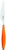 Guzzini Feeling 9-Inch L Knife, Orange