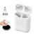 Lenture Wireless Charging Case Replacement Compatible with Air Pods (Not Included Air pods), Built in 450mAh Battery, Supply 5 Times Full Charged Air pods Charging Protection Carrying Case (White)