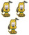 Pluto The Pup 2 3/4" Tall Embroidered Iron on Patch Set of 3