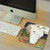 Sunshine Cases Unicorn with Blue Flowers Art by Denise Every Mouse Pad