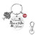 AMATOLOVE Mothers Day Gift Keychain the Love between Mother Daughter is Forever Birthday Gifts for Mom Keychains