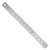 Pacific Arc Stainless Steel Ruler with 32nd and 64th Graduations, 15 Inches Rubber Backed