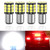 Shuyee 1157 LED Bulb Variable Super Bright ,Upgraded 12-24V 33-SMD Chips 2057 2357 7528 BAY15D Light Bulb, Replacement for Tail Brake Lights, Turn Signal Lights, Parking Light -Pack of 4-
