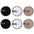 MOTZU 6 Pieces Reusable Makeup Remover Pads 4.5" Dia, Round Pad for Heavy Makeup  and  Mask - Washable Makeup Removal Cotton Cloth, Microfiber Wipes for Mascara, Eye Shadow, Foundation, Facial Cleansing