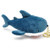Plush Shark Keychain Pendants Stuffed Animals Key Chains for Backpack Ornaments Key Ring Blue