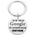 I Don't Need Google My Husband Knows Everything Keychain