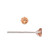 Tiny Sterling Silver Cubic Zirconia Earrings Studs 3MM, Citrine Yellow Color